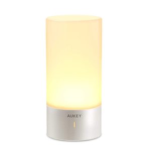 AUKEY Table Lamp, Touch Sensor Bedside Lamps + Dimmable Warm White Light - LT-T6