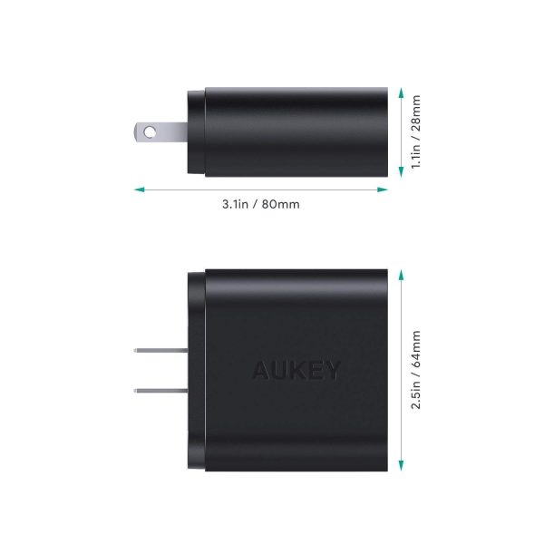 AUKEY Quick Charge 3.0 USB Wall Charger & Dual Ports - PA-T16 - Image 4