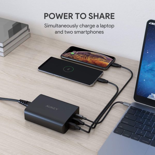 AUKEY USB C Charger with 60W Power Delivery 3.0 & Dual Port USB Charger - PA-Y12 - Image 8