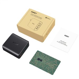 AUKEY Quick Charge 3.0 USB Wall Charger 4 Ports 42W Travel Charger -  PA-T18 - Image 8