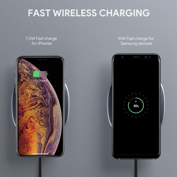 AUKEY USB C Wireless Fast Charger, 10W Qi Wireless Charging Pad - LC-Q6 - Image 5