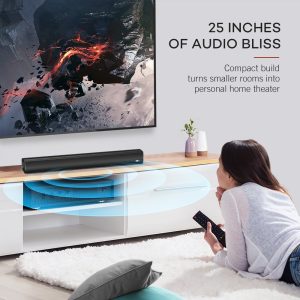 Soundbar 25" for TV Sound bar Wired & Wireless Bluetooth 4.2 Speakers by Taotronics - TT-SK017 - Image 7