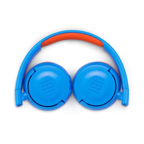 JBL Kids On-Ear Wireless Headphones Safe Sound Technology (Blue/Orange) - JR300BT - Image 3