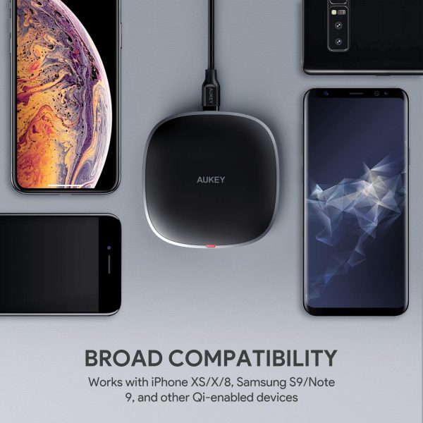 AUKEY USB C Wireless Fast Charger, 10W Qi Wireless Charging Pad - LC-Q6 - Image 6