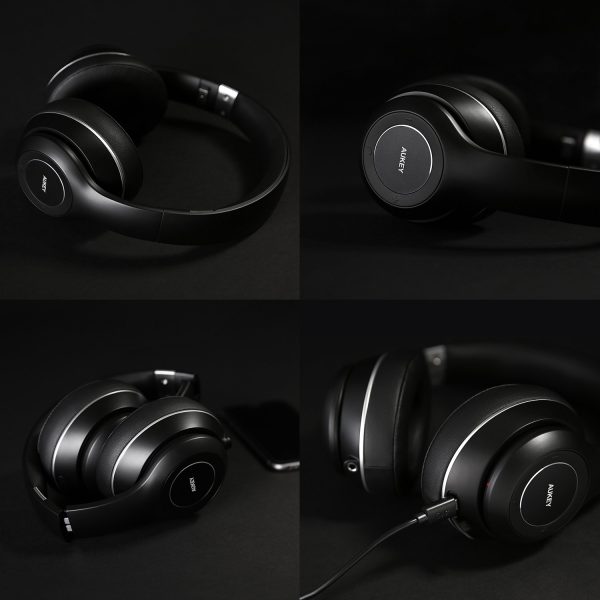 AUKEY Bluetooth Headphones, Foldable On-Ear Wireless Headphones with 18-Hour Playtime and Built-in Microphone - EP-B52 - Image 5