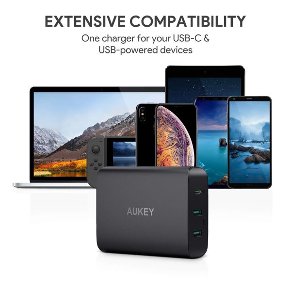 AUKEY USB C Charger with 60W Power Delivery 3.0 & Dual Port USB Charger - PA-Y12 - Image 3