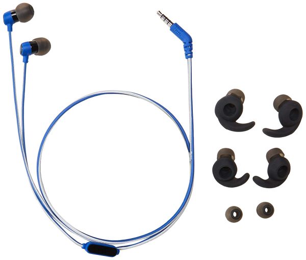 JBL Reflect Mini In-Ear Headphones 3.5mm Stereo Wired Sweatproof Earbud with 1 Button Remote and Mic - Blue - REFMINIBLU - Image 2