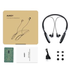 AUKEY Bluetooth Headphones, Active Noise-Canceling Earbuds with 20-Hour Playtime and Built-in Mic - EP-B48 - Image 5