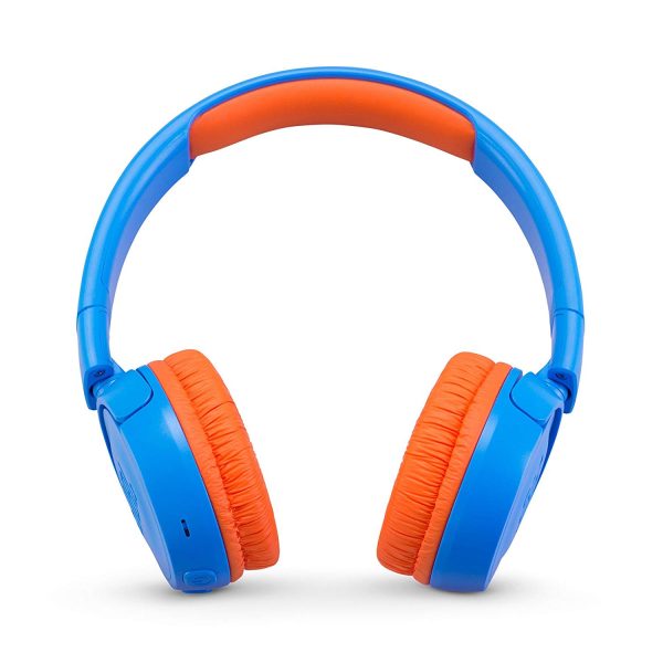JBL Kids On-Ear Wireless Headphones Safe Sound Technology (Blue/Orange) - JR300BT - Image 5
