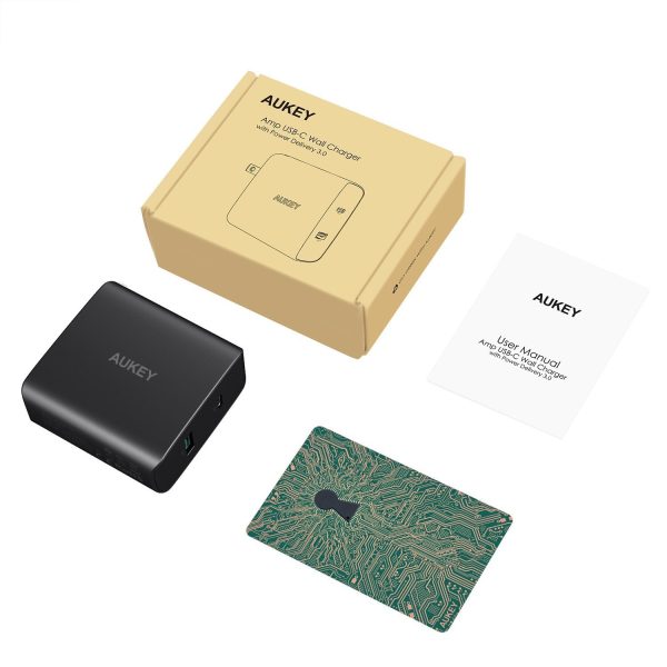 AUKEY USB C Charger with 56.5W Wall Charger, One 46W Power Delivery 3.0 & 5V / 2.1A Ports USB Wall Charger - PA-Y10 - Image 7