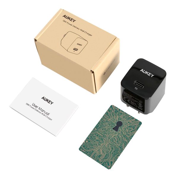 AUKEY USB C Charger with 18W Power Delivery 3.0, Ultra-Compact USB C Wall Charger - PA-Y18 - Image 9