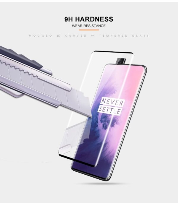 HTB1RLykbEGF3KVjSZFmq6zqPXXau OnePlus 7 Pro 3D Glass Protector Full Glue Edge to Edge Tempered - Black - Image 2