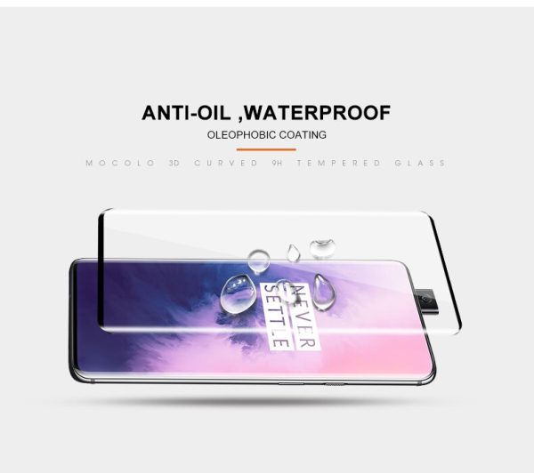 HTB1vu5mbBaE3KVjSZLeq6xsSFXaC OnePlus 7 Pro 3D Glass Protector Full Glue Edge to Edge Tempered - Black - Image 6