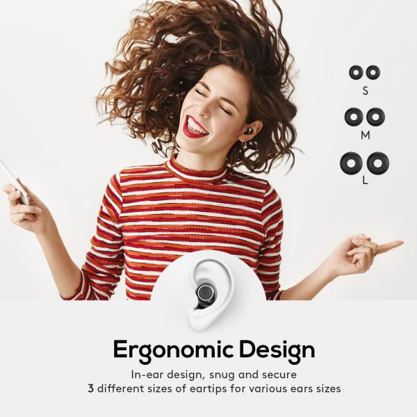 MPOW T6 True Wireless Earbuds Upgraded Version with 3D Hifi Sound, CVC 8.0 Noise Cancellation 19 Hour Battery - Image 3