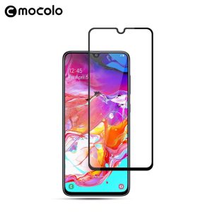 Galaxy A70 3D Glass Protector Full Glue Edge to Edge Tempered - Black