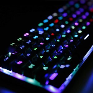 AUKEY Mechanical Keyboard Blue Switch, 104-Key RGB Backlit Gaming Keyboard with Customizable Lighting Effects, Aluminium USB Wired Keyboard - KM-G3 - Image 2