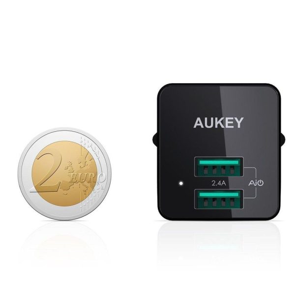 Aukey Mini Dual Port Wall Charger - PA-U32 - Image 2