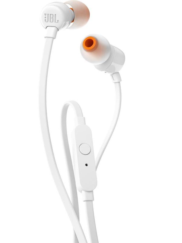 JBL Tune 110 in Ear Headphones White - Image 1