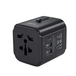 Aukey Universal Travel Adapter With USB-C and USB-A Ports - PA-TA01 - Black