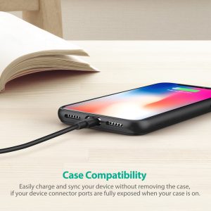 Premium Lightning Cable MFi Certified - 0.2 M - 0.65 Feet - Black - RP-CB029 by Ravpower - Image 2