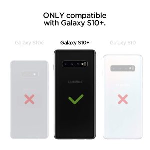 Galaxy S10 Plus Case Silicone Fit by Spigen - Black - 606CS25783 - Image 4