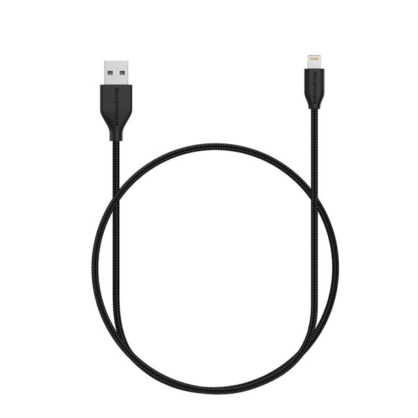 ravpower lightning cable black braided kevlar