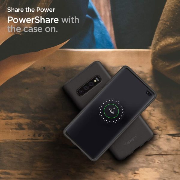 Galaxy S10 Plus Case Silicone Fit by Spigen - Black - 606CS25783 - Image 6