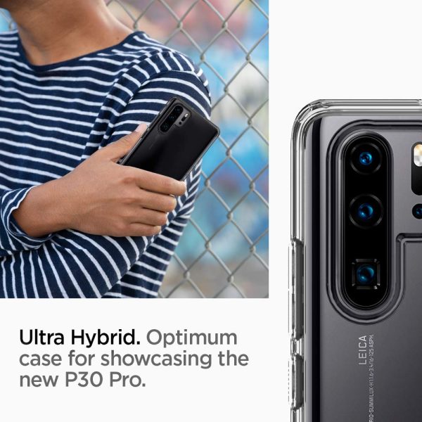 Spigen Huawei P30 Pro Ultra Hybrid Case - Crystal Clear - Image 7