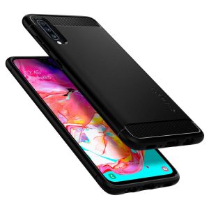 Spigen Samsung Galaxy A70 Rugged Armor Matte Black - Image 8