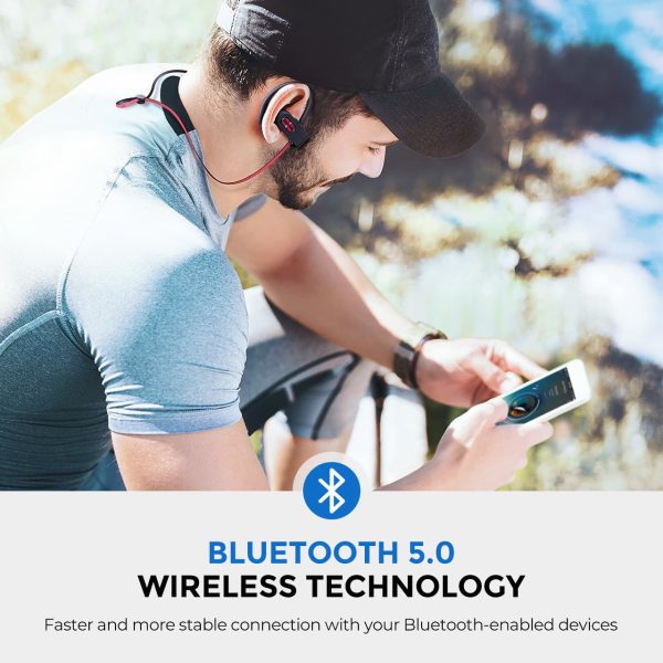 mpbh313ar_paen_b4_v0_uVpEw Flame 2 Bluetooth Earphones Sports Water Resistant by MPOW - Red - Image 5