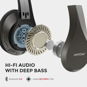 Mpow H20 Bluetooth 5.0 30 hour Playing Time Hi-Fi Deep Bass Wireless Headphones - Image 2