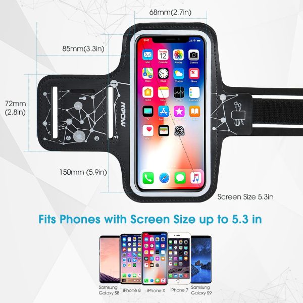 mppa156ab_b4__v01_18_4caMr Universal Arm Band by MPOW Neoprene Fabric - Black - MPPA156AB - Image 11