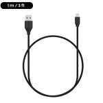Braided Lightning Cable MFi Certified - 1 M - 3 Feet - Black - RP-CB019 by Ravpower