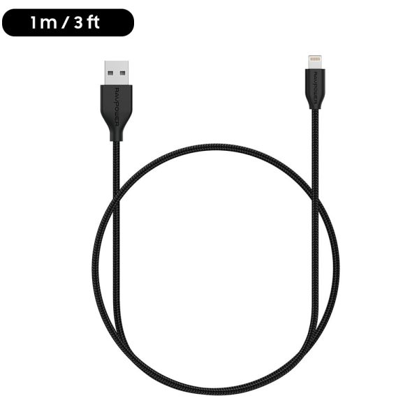 ravpower 1m lightning kevlar braided cable