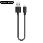 Premium Lightning Cable MFi Certified - 0.2 M - 0.65 Feet - Black - RP-CB029 by Ravpower