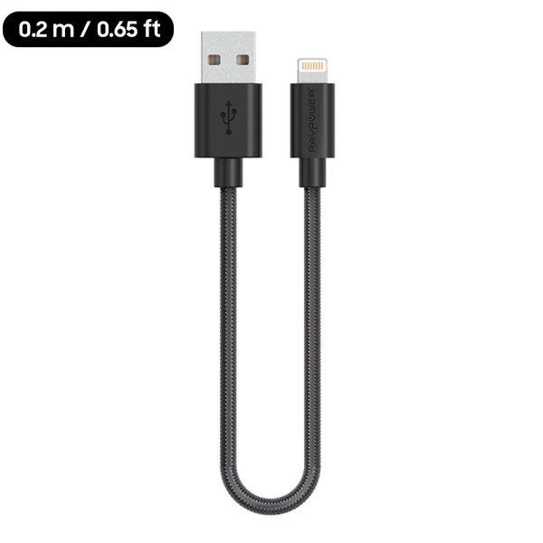 ravpower-small-lightning-cable-0.2m-square ravpower cable 0.2m lightning cable mfi certified