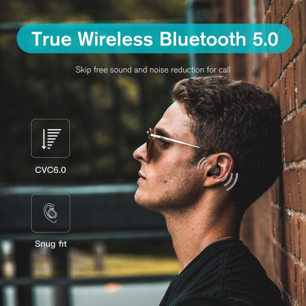 71QichyDLVL._SL1500_ T1C Upgraded True Wireless Earbuds Bluetooth 5.0 by QCY - Black - Image 4