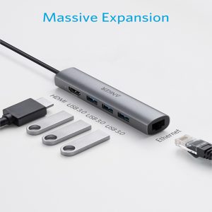 Anker USB C Hub, 5-in-1 Premium USB C Adapter with Ethernet Port - A83310A1 - Image 4