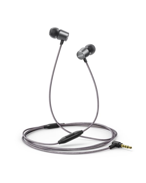 Ver-1 Anker Soundbuds Verve Built-In Microphone - Black/Gray - A3801YF2 - Image 1