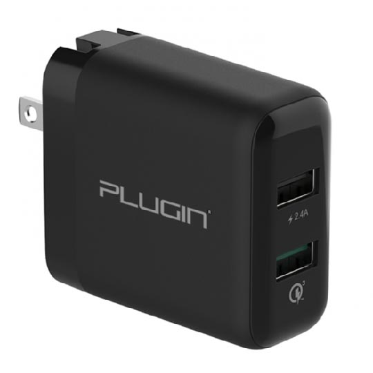 plugin-fusion-charger 2 port fast charger plugin fusion charger qc 3.0 fast charger