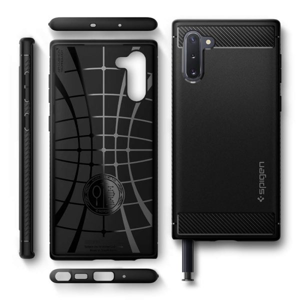 Galaxy Note 10 Case Rugged Armor - Matte Black - 628CS27374 - Image 8