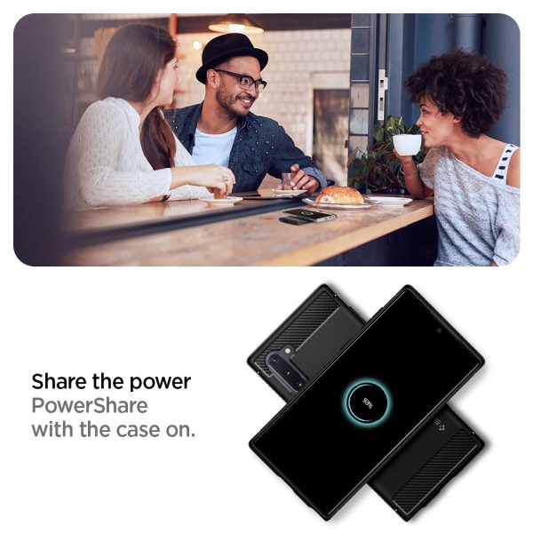 Galaxy Note 10 Case Rugged Armor - Matte Black - 628CS27374 - Image 7