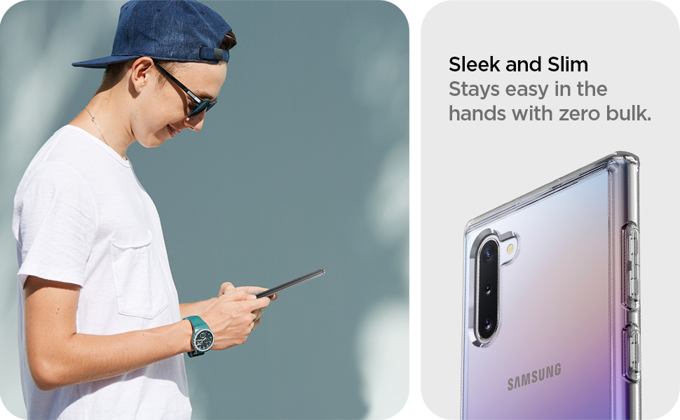 ultra hybrid note 10 crystal clear spigen