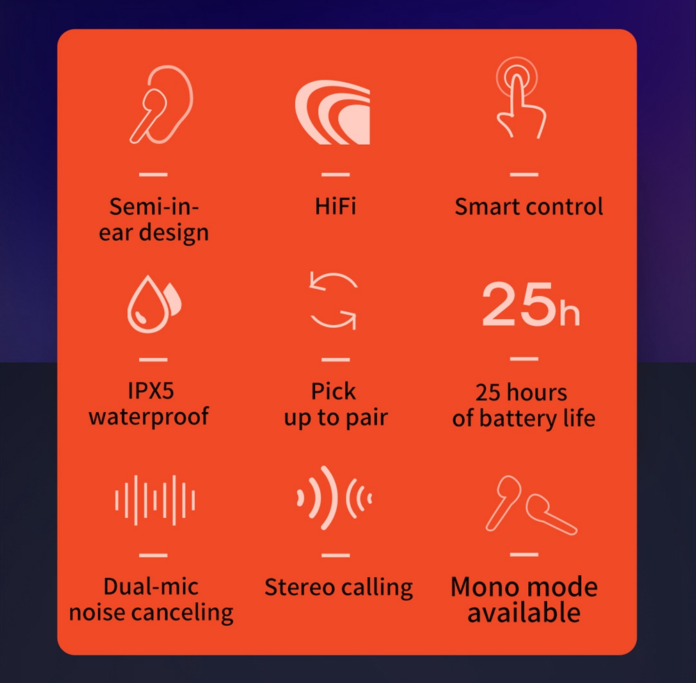 allmytech QCY T3 Bluetooth 5 0 TWS Earphone 3D Stereo 808027