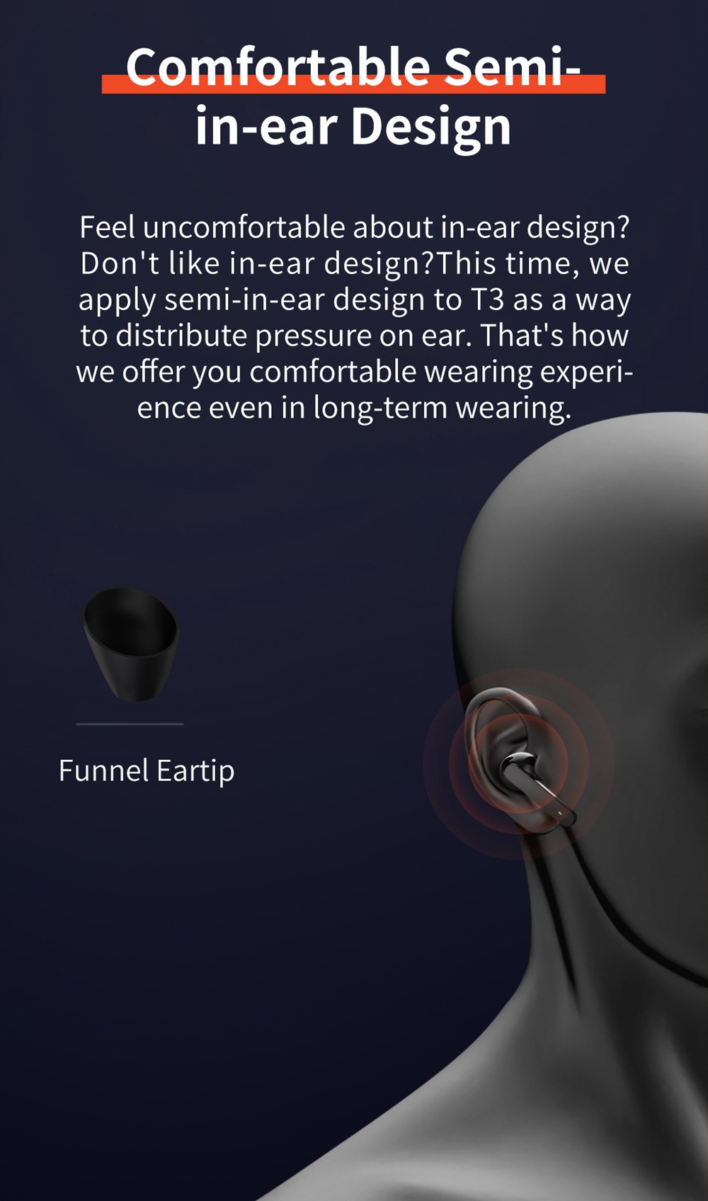 allmytech QCY T3 Bluetooth 5 0 TWS Earphone 3D Stereo 808028