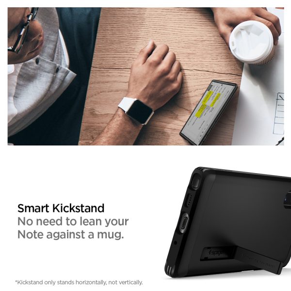 Tough Armor Note 10 Plus by Spigen Matte Black