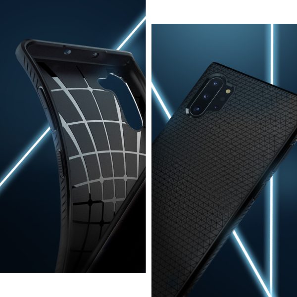 Galaxy Note 10 Plus Case Liquid Air - Matte Black - 627CS27330 - Image 2