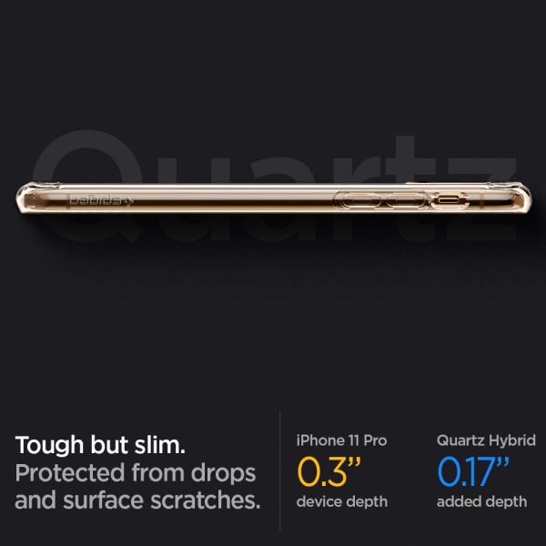 iPhone 11 Pro Quartz Hybrid Case by Spigen Crystal Clear 077CS27237 - Image 3