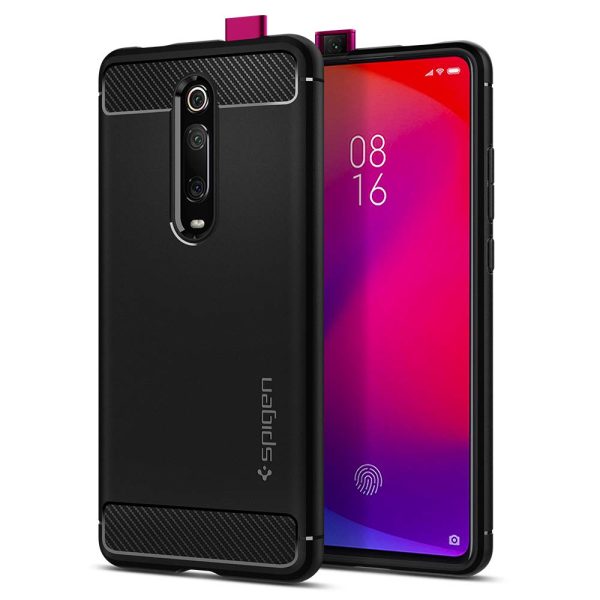 51ehhtMTuWL._SL1000_ Mi 9T / Redmi K20 Rugged Armor Case by Spigen Matte Black S53CS26403 - Image 1