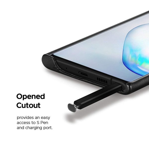 Galaxy Note 10 Plus Leather Case Black - Basic Leather Collection by CYRILL - 627CS27362 - Image 3